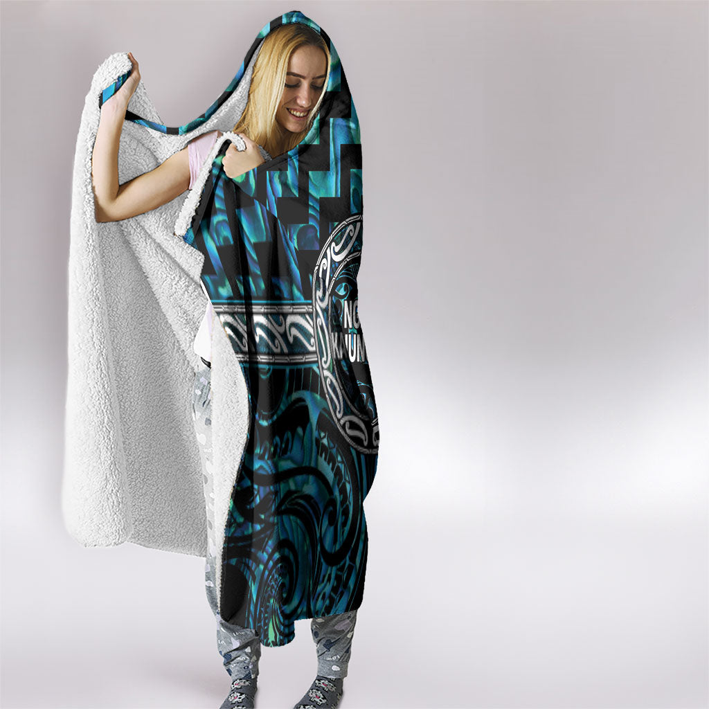 Aotearoa Ngati Kahungunu Hooded Blanket Maori Iwi Poutama Puhoro Tattoo LT14 - Polynesian Pride