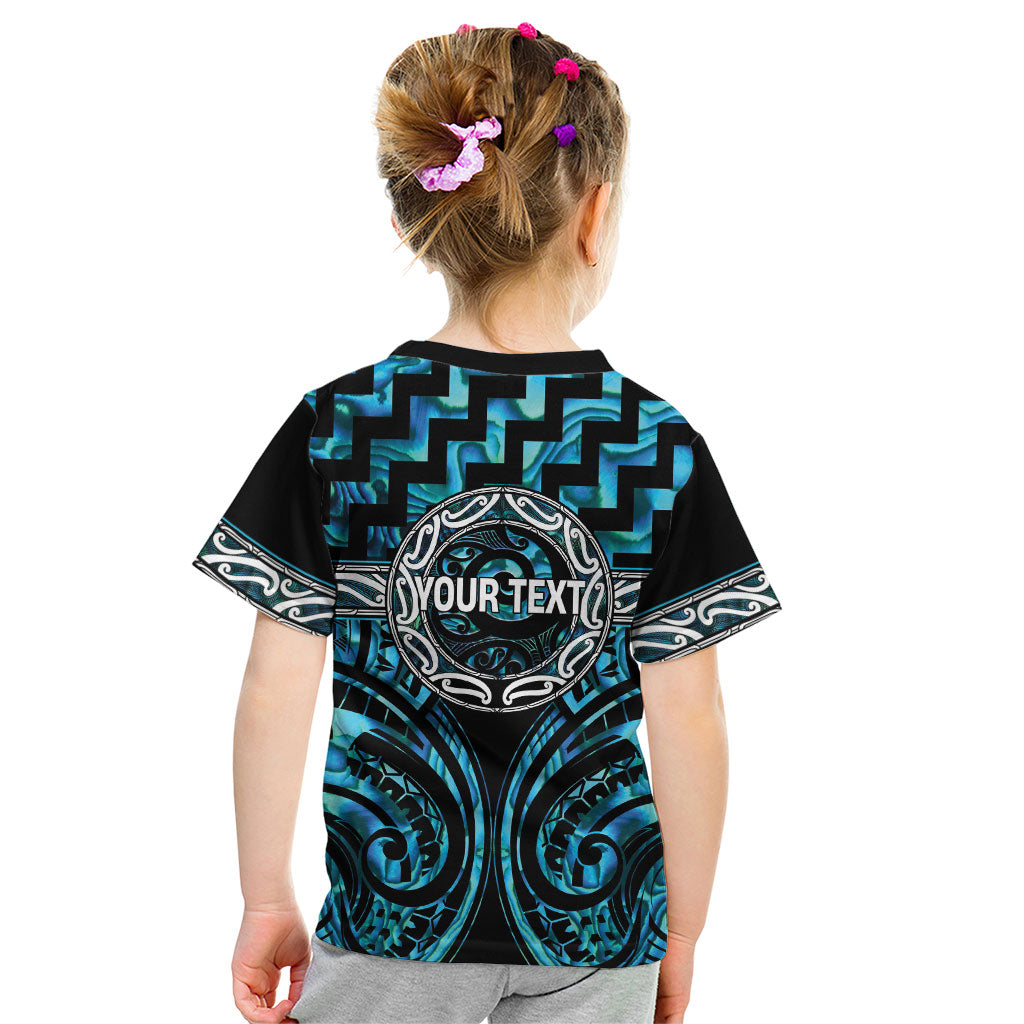 Aotearoa Ngati Kahungunu Personalised Kid T Shirt Maori Iwi Poutama Puhoro Tattoo LT14 - Polynesian Pride