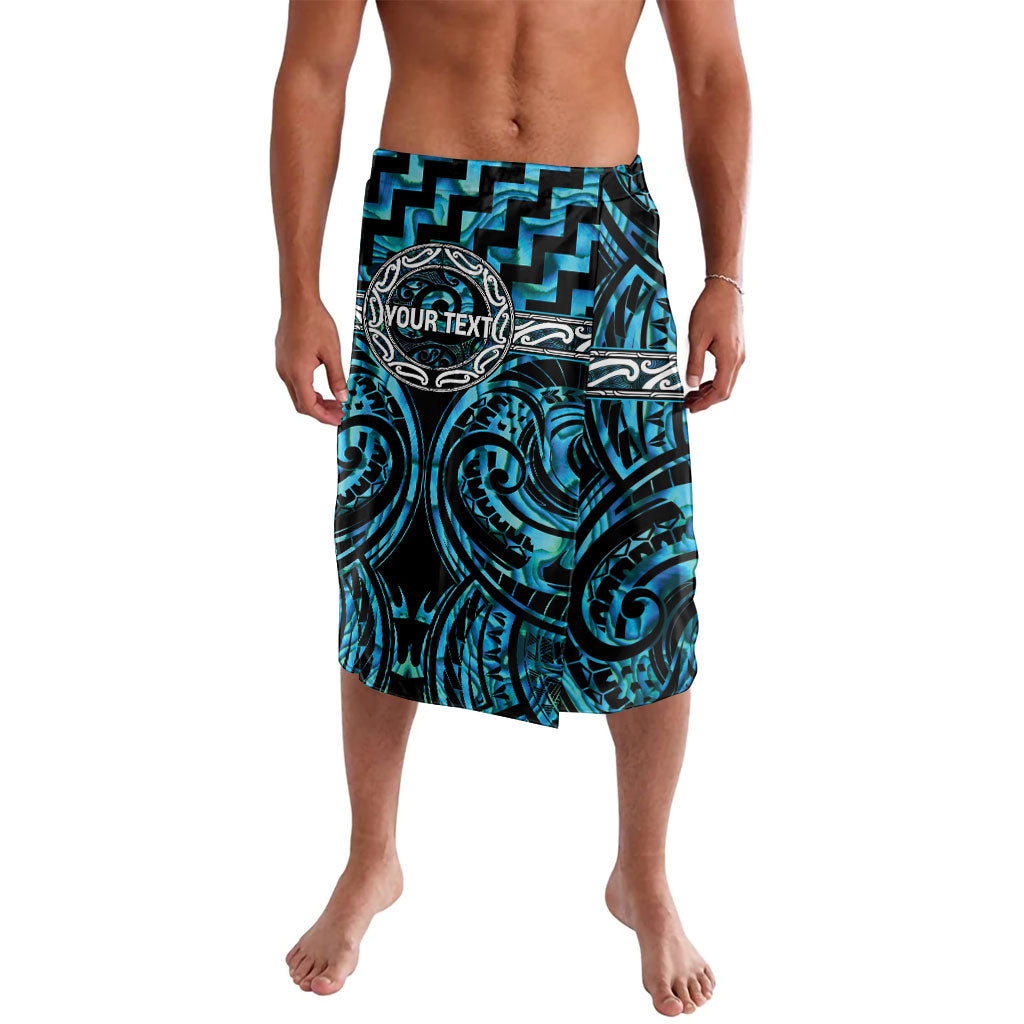 Aotearoa Ngati Kahungunu Personalised Lavalava Maori Iwi Poutama Puhoro Tattoo LT14 Turquoise - Polynesian Pride