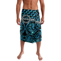 Aotearoa Ngati Kahungunu Personalised Lavalava Maori Iwi Poutama Puhoro Tattoo LT14 Turquoise - Polynesian Pride