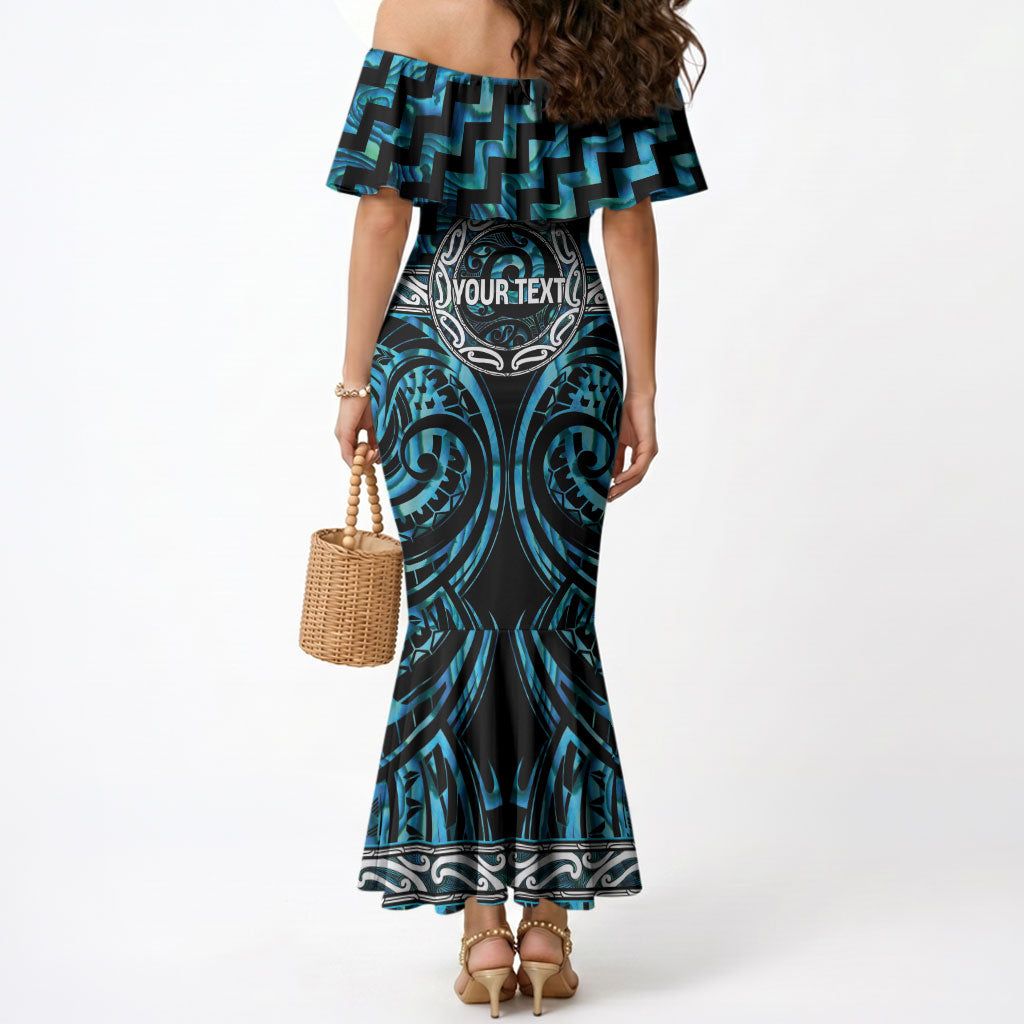 Aotearoa Ngati Kahungunu Personalised Mermaid Dress Maori Iwi Poutama Puhoro Tattoo LT14 - Polynesian Pride