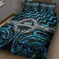 Aotearoa Ngati Kahungunu Quilt Bed Set Maori Iwi Poutama Puhoro Tattoo LT14 - Polynesian Pride