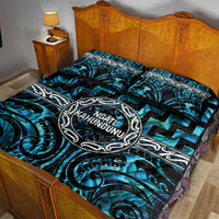 Aotearoa Ngati Kahungunu Quilt Bed Set Maori Iwi Poutama Puhoro Tattoo LT14 - Polynesian Pride