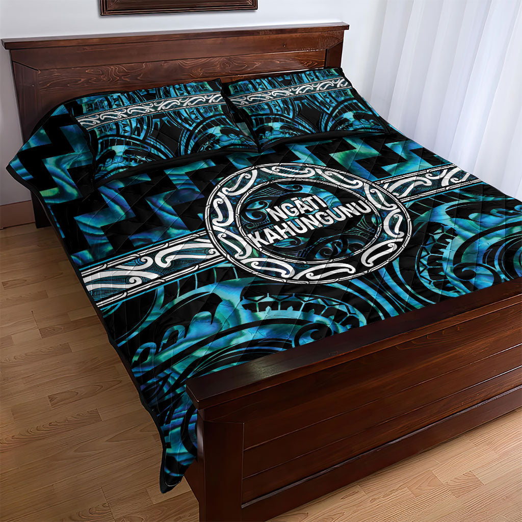 Aotearoa Ngati Kahungunu Quilt Bed Set Maori Iwi Poutama Puhoro Tattoo LT14 - Polynesian Pride