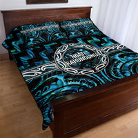 Aotearoa Ngati Kahungunu Quilt Bed Set Maori Iwi Poutama Puhoro Tattoo LT14 - Polynesian Pride