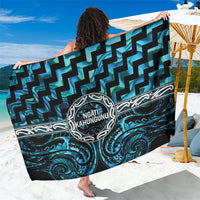 Aotearoa Ngati Kahungunu Sarong Maori Iwi Poutama Puhoro Tattoo LT14 One Size 44 x 66 inches Turquoise - Polynesian Pride
