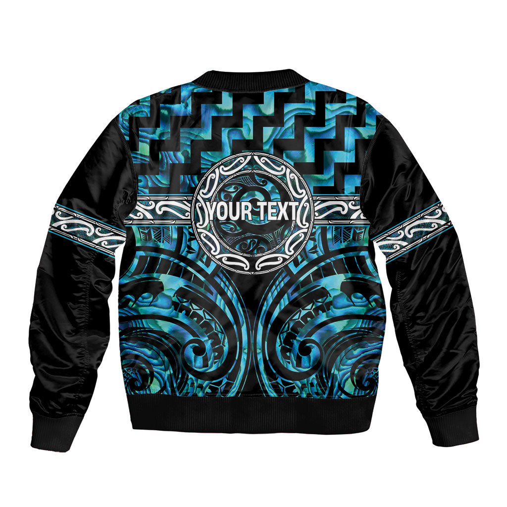 Aotearoa Ngati Kahungunu Personalised Sleeve Zip Bomber Jacket Maori Iwi Poutama Puhoro Tattoo LT14 - Polynesian Pride