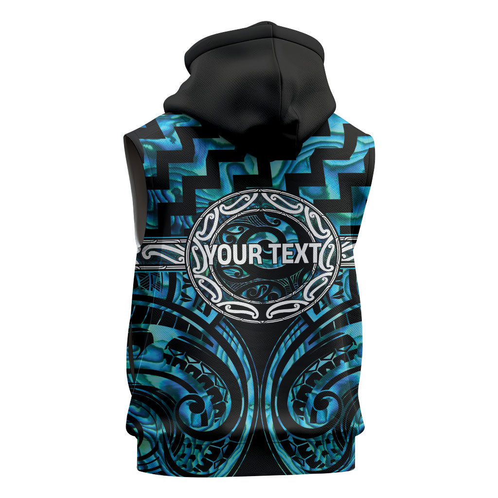 Aotearoa Ngati Kahungunu Personalised Sleeveless Hoodie Maori Iwi Poutama Puhoro Tattoo LT14 - Polynesian Pride