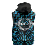 Aotearoa Ngati Kahungunu Personalised Sleeveless Hoodie Maori Iwi Poutama Puhoro Tattoo LT14 - Polynesian Pride