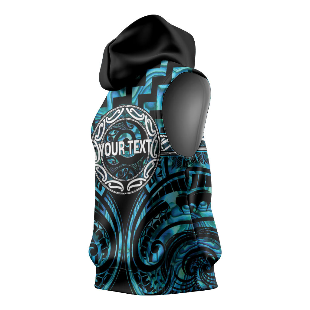 Aotearoa Ngati Kahungunu Personalised Sleeveless Hoodie Maori Iwi Poutama Puhoro Tattoo LT14 - Polynesian Pride