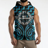 Aotearoa Ngati Kahungunu Personalised Sleeveless Hoodie Maori Iwi Poutama Puhoro Tattoo LT14 - Polynesian Pride