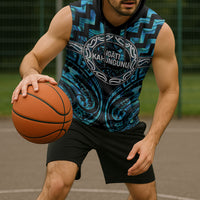 Aotearoa Ngati Kahungunu Personalised Sleeveless Hoodie Maori Iwi Poutama Puhoro Tattoo LT14 - Polynesian Pride