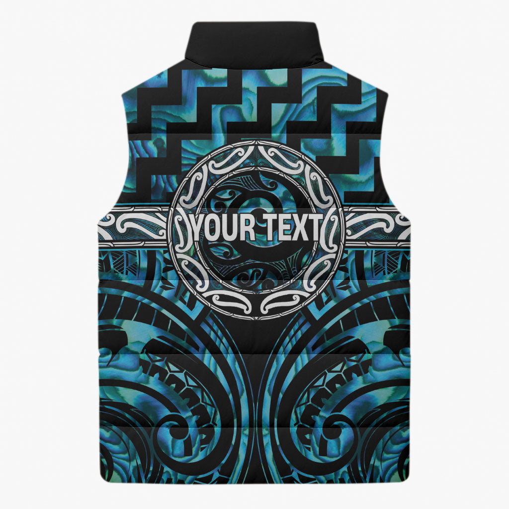 Aotearoa Ngati Kahungunu Personalised Sleeveless Puffer Jacket Maori Iwi Poutama Puhoro Tattoo LT14 - Polynesian Pride