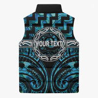 Aotearoa Ngati Kahungunu Personalised Sleeveless Puffer Jacket Maori Iwi Poutama Puhoro Tattoo LT14 - Polynesian Pride