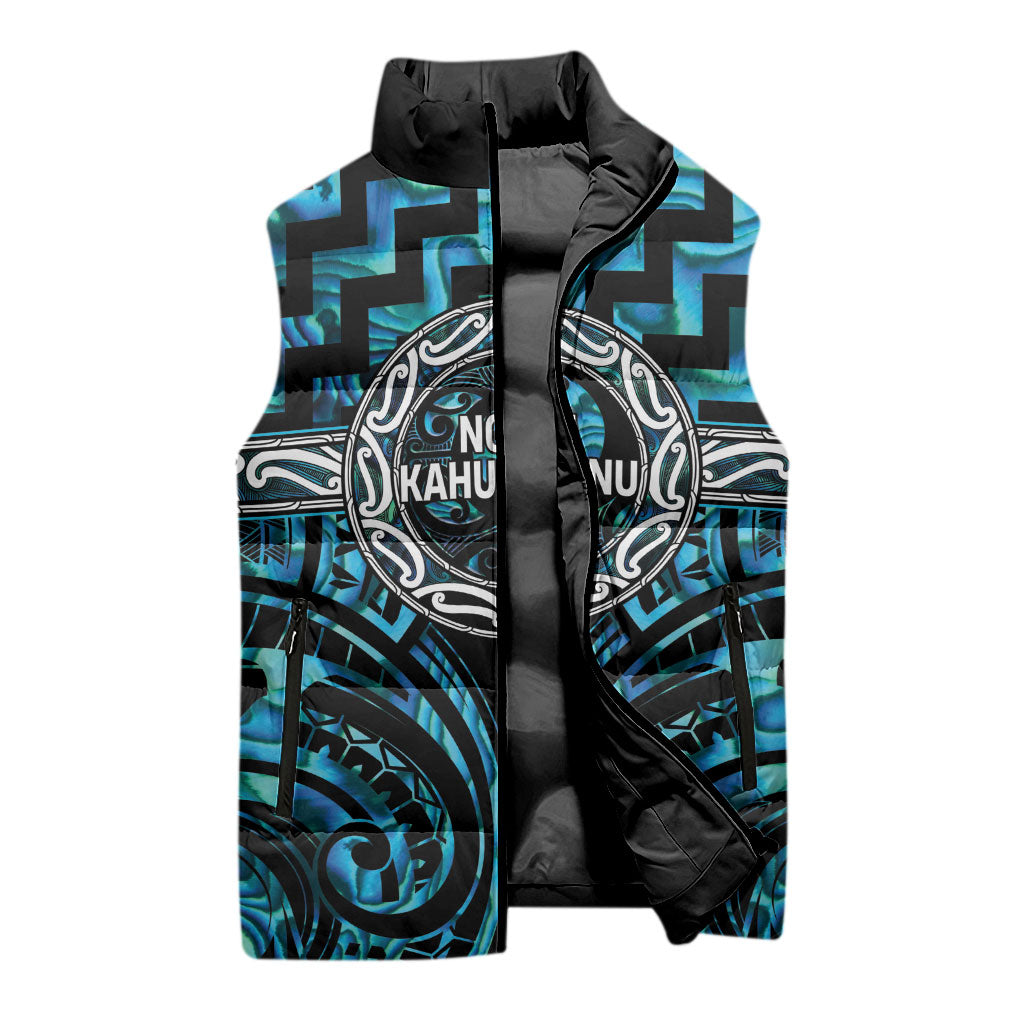 Aotearoa Ngati Kahungunu Personalised Sleeveless Puffer Jacket Maori Iwi Poutama Puhoro Tattoo LT14 - Polynesian Pride