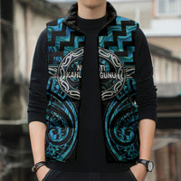 Aotearoa Ngati Kahungunu Personalised Sleeveless Puffer Jacket Maori Iwi Poutama Puhoro Tattoo LT14 - Polynesian Pride