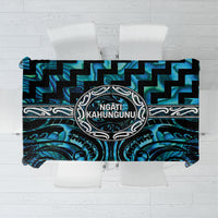 Aotearoa Ngati Kahungunu Tablecloth Maori Iwi Poutama Puhoro Tattoo LT14 Turquoise - Polynesian Pride