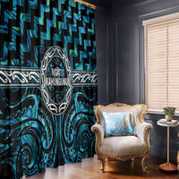 Aotearoa Ngati Kahungunu Window Curtain Maori Iwi Poutama Puhoro Tattoo LT14 - Polynesian Pride