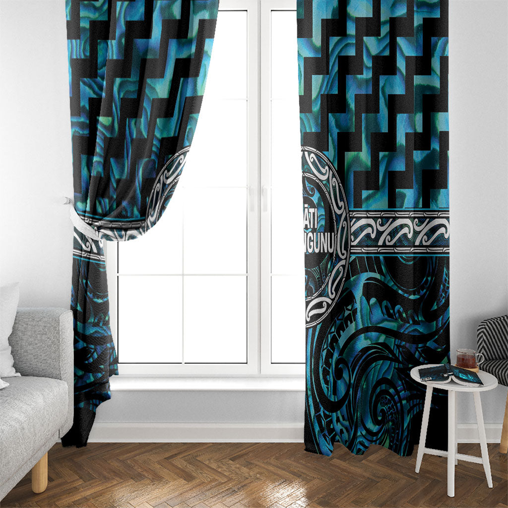 Aotearoa Ngati Kahungunu Window Curtain Maori Iwi Poutama Puhoro Tattoo LT14 - Polynesian Pride