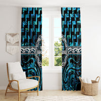 Aotearoa Ngati Kahungunu Window Curtain Maori Iwi Poutama Puhoro Tattoo LT14 - Polynesian Pride