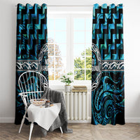 Aotearoa Ngati Kahungunu Window Curtain Maori Iwi Poutama Puhoro Tattoo LT14 - Polynesian Pride