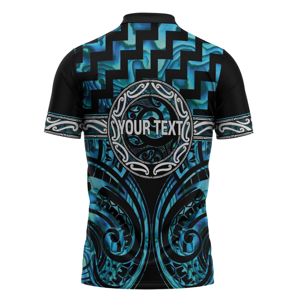 Aotearoa Ngati Kahungunu Personalised Zipper Polo Shirt Maori Iwi Poutama Puhoro Tattoo LT14 - Polynesian Pride