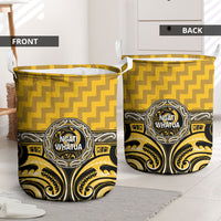Aotearoa Ngati Whatua Laundry Basket Maori Iwi Poutama Puhoro Tattoo LT14 - Polynesian Pride
