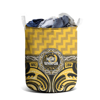 Aotearoa Ngati Whatua Laundry Basket Maori Iwi Poutama Puhoro Tattoo LT14 - Polynesian Pride