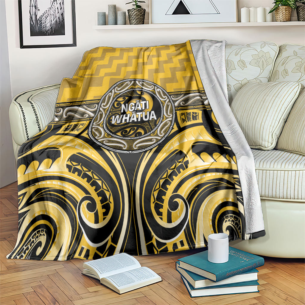 Aotearoa Ngati Whatua Blanket Maori Iwi Poutama Puhoro Tattoo LT14 Yellow - Polynesian Pride