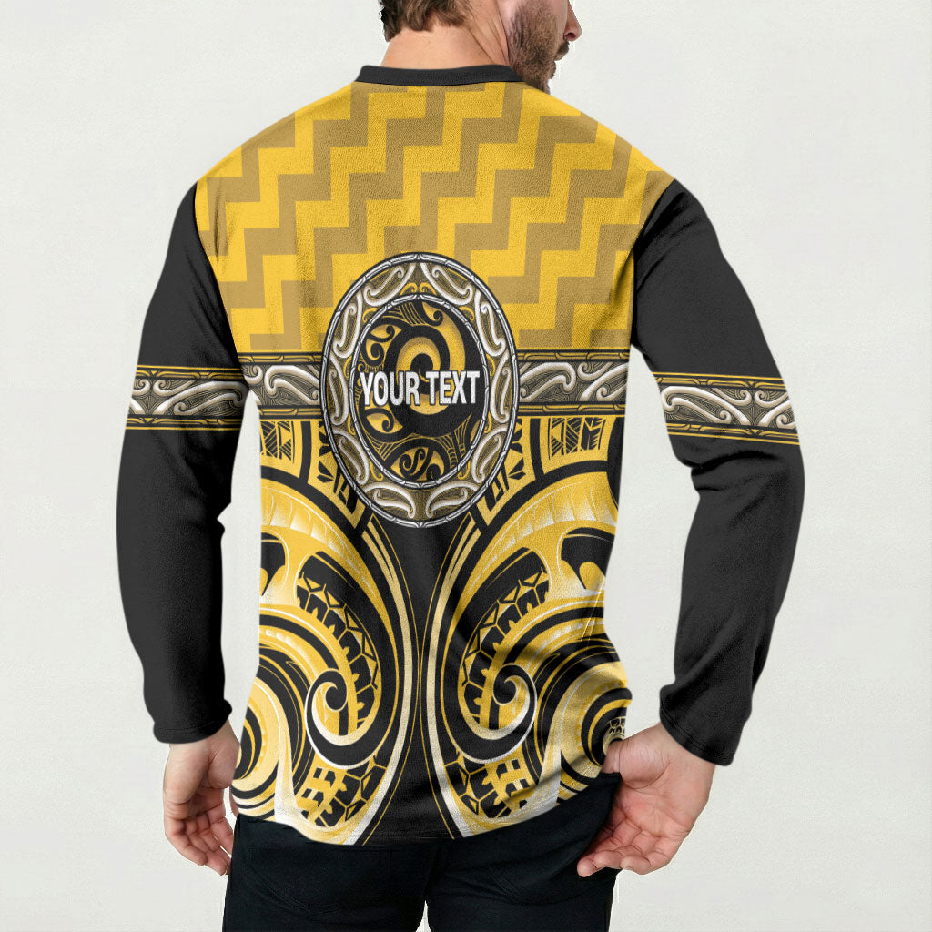 Aotearoa Ngati Whatua Personalised Button Sweatshirt Maori Iwi Poutama Puhoro Tattoo LT14 - Polynesian Pride