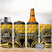 Aotearoa Ngati Whatua Personalised 4 in 1 Can Cooler Tumbler Maori Iwi Poutama Puhoro Tattoo LT14 - Polynesian Pride