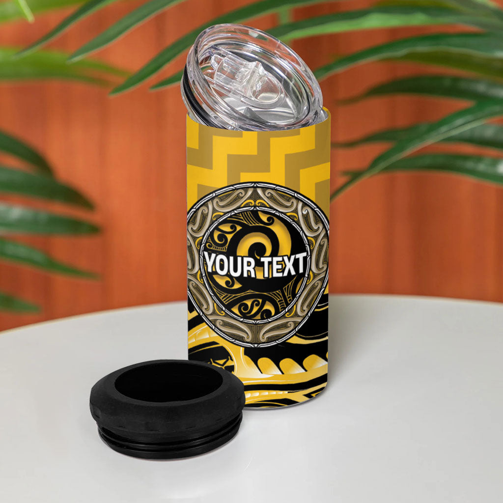 Aotearoa Ngati Whatua Personalised 4 in 1 Can Cooler Tumbler Maori Iwi Poutama Puhoro Tattoo LT14 - Polynesian Pride