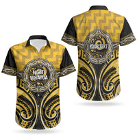 Aotearoa Ngati Whatua Personalised Couples Matching Summer Maxi Dress and Hawaiian Shirt Maori Iwi Poutama Puhoro Tattoo LT14 - Polynesian Pride