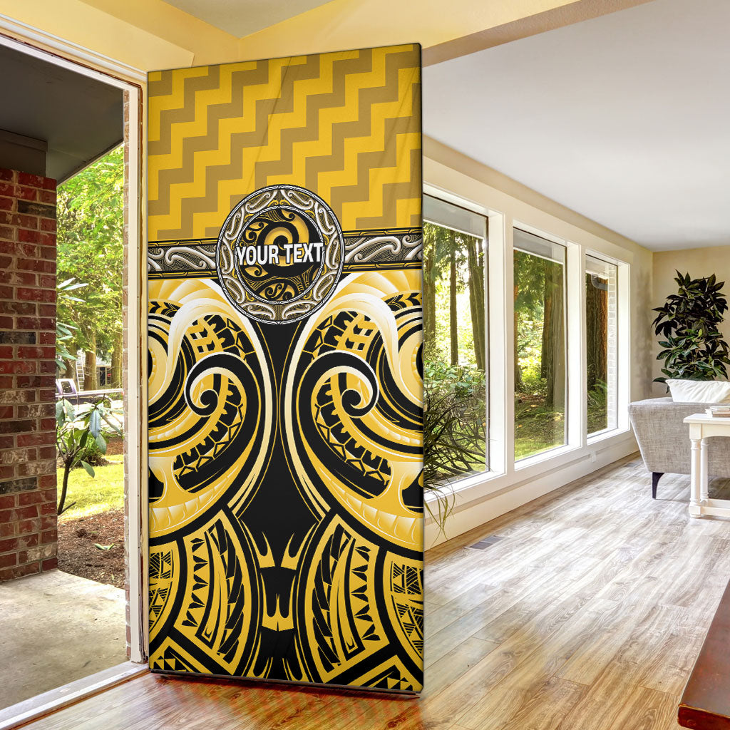 Aotearoa Ngati Whatua Personalised Door Cover Maori Iwi Poutama Puhoro Tattoo LT14 - Polynesian Pride