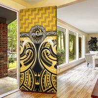 Aotearoa Ngati Whatua Personalised Door Cover Maori Iwi Poutama Puhoro Tattoo LT14 - Polynesian Pride