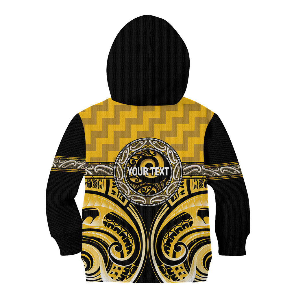 Aotearoa Ngati Whatua Personalised Kid Hoodie Maori Iwi Poutama Puhoro Tattoo LT14 - Polynesian Pride