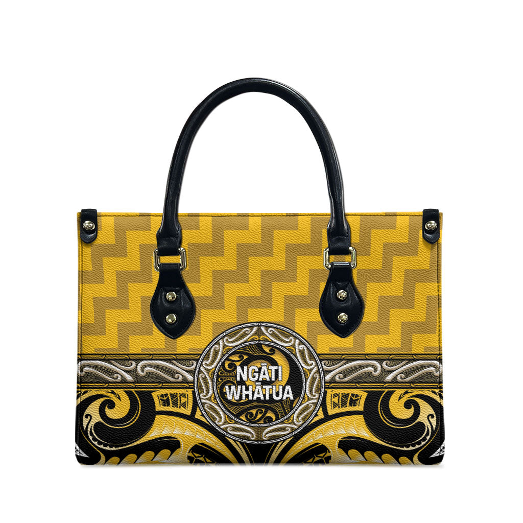 Aotearoa Ngati Whatua Leather Bag Maori Iwi Poutama Puhoro Tattoo LT14 - Polynesian Pride