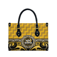 Aotearoa Ngati Whatua Leather Bag Maori Iwi Poutama Puhoro Tattoo LT14 - Polynesian Pride