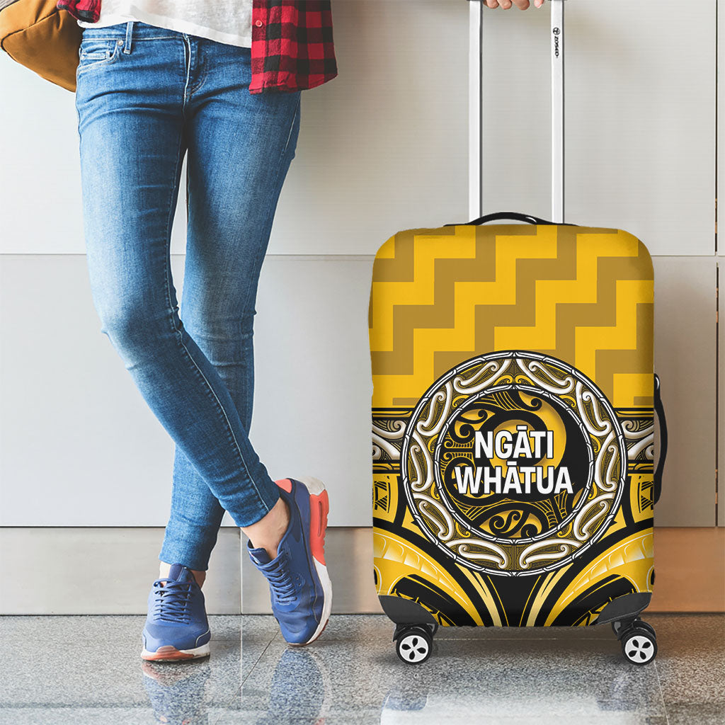 Aotearoa Ngati Whatua Luggage Cover Maori Iwi Poutama Puhoro Tattoo LT14 - Polynesian Pride