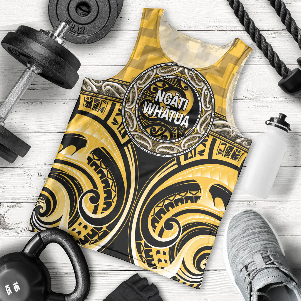 Aotearoa Ngati Whatua Personalised Men Tank Top Maori Iwi Poutama Puhoro Tattoo LT14 - Polynesian Pride