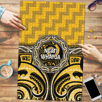 Aotearoa Ngati Whatua Puzzle Maori Iwi Poutama Puhoro Tattoo LT14 Yellow - Polynesian Pride