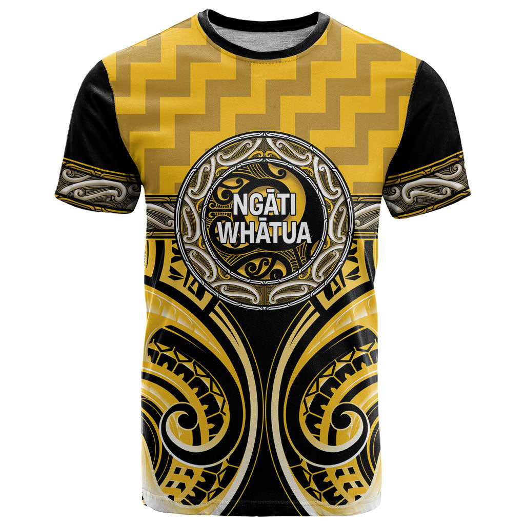 Aotearoa Ngati Whatua Personalised T Shirt Maori Iwi Poutama Puhoro Tattoo LT14 Yellow - Polynesian Pride
