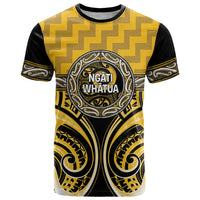 Aotearoa Ngati Whatua Personalised T Shirt Maori Iwi Poutama Puhoro Tattoo LT14 Yellow - Polynesian Pride