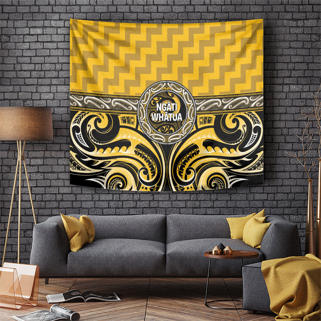 Aotearoa Ngati Whatua Tapestry Maori Iwi Poutama Puhoro Tattoo LT14 Yellow - Polynesian Pride