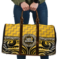 Aotearoa Ngati Whatua Travel Bag Maori Iwi Poutama Puhoro Tattoo LT14 Yellow - Polynesian Pride