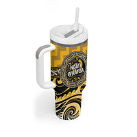 Aotearoa Ngati Whatua Personalised Tumbler With Handle Maori Iwi Poutama Puhoro Tattoo LT14 - Polynesian Pride