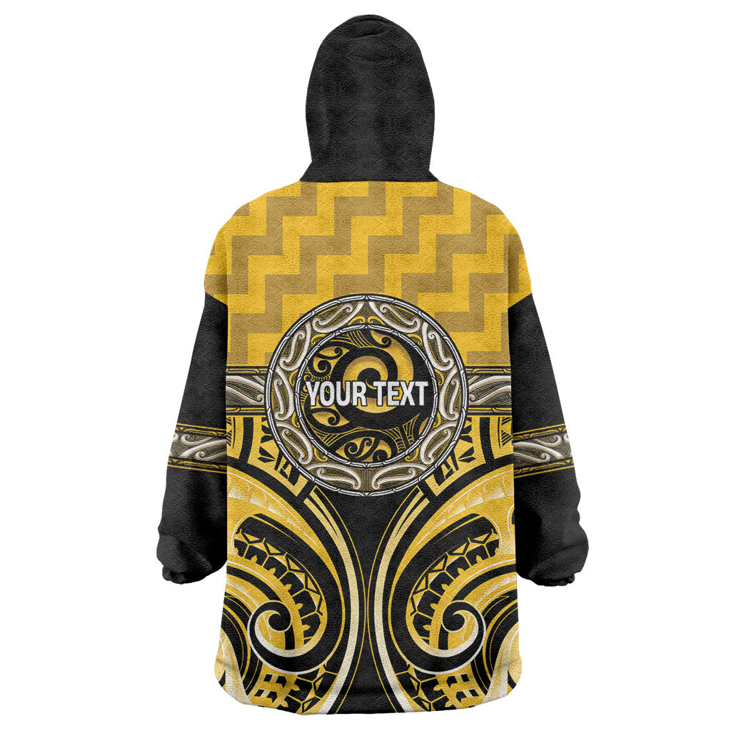 Aotearoa Ngati Whatua Personalised Wearable Blanket Hoodie Maori Iwi Poutama Puhoro Tattoo LT14 - Polynesian Pride