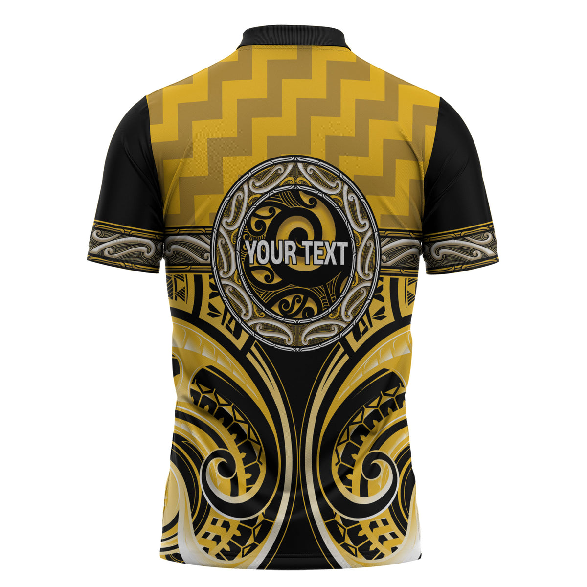 Aotearoa Ngati Whatua Personalised Zipper Polo Shirt Maori Iwi Poutama Puhoro Tattoo LT14 - Polynesian Pride