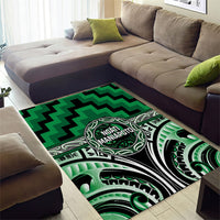 Aotearoa Ngati Maniapoto Area Rug Maori Iwi Poutama Puhoro Tattoo LT14 - Polynesian Pride
