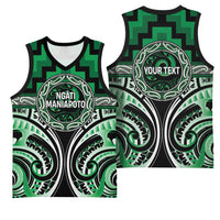 Aotearoa Ngati Maniapoto Personalised Basketball Jersey Maori Iwi Poutama Puhoro Tattoo LT14 - Polynesian Pride